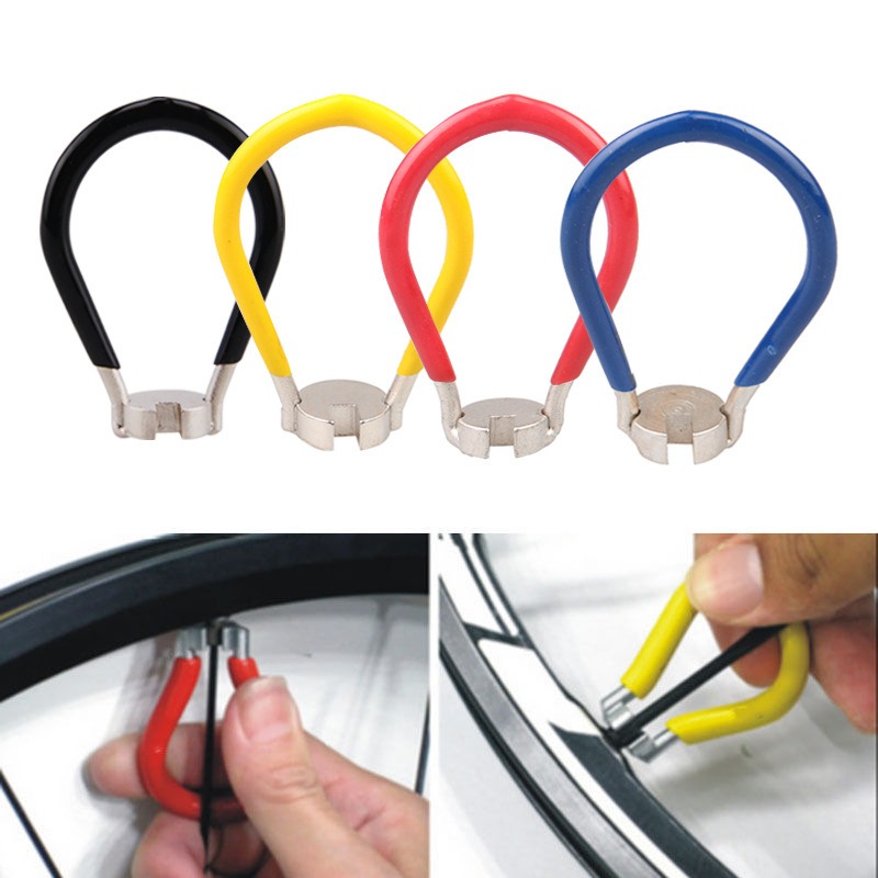 Steel Wire Wrench Spoke Tire Repair Tool Set Universal 8 Port Wheel Disassembly Chain Bike Maintenance Kit