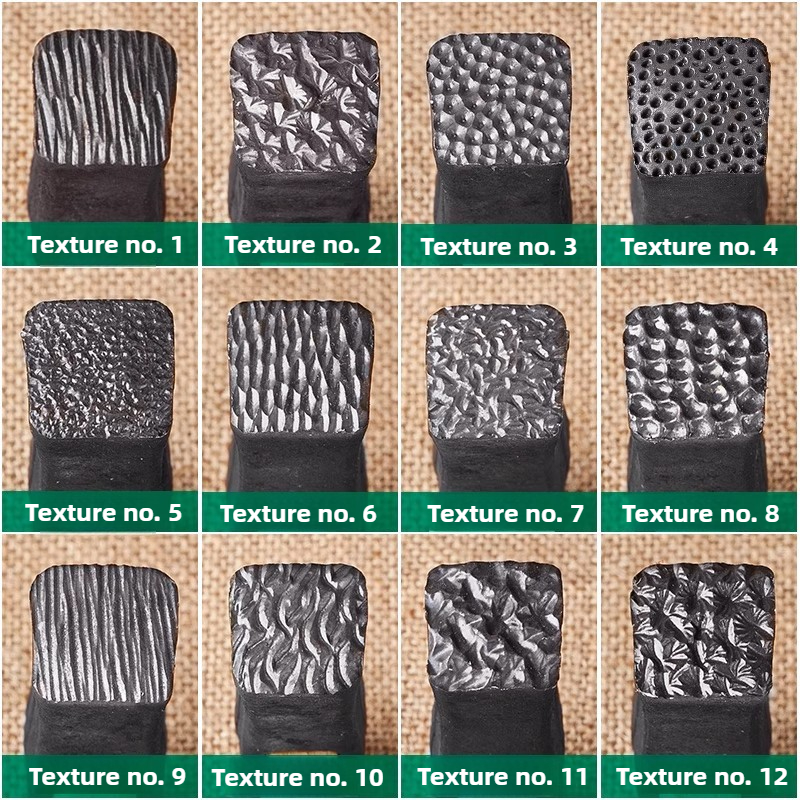 Herramienta de joyería, martillo de textura, martillo de textura dorado y plateado, herramientas de reparación de joyería, herramientas hechas a mano multifunción