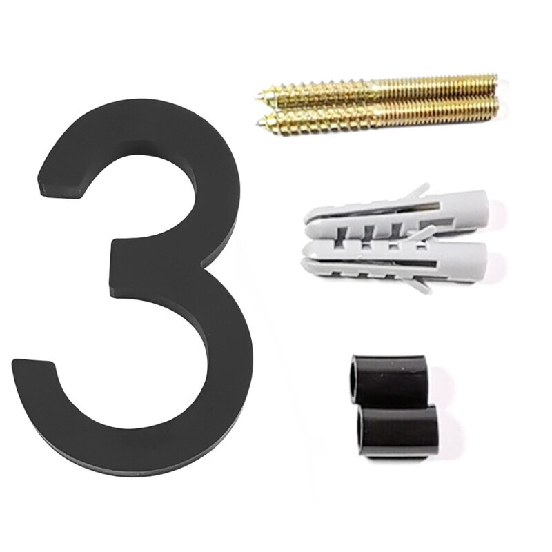 Floating House Number Modern House Numbers Garden Door Home Apartment Exterior House Numbers Decorative Plate