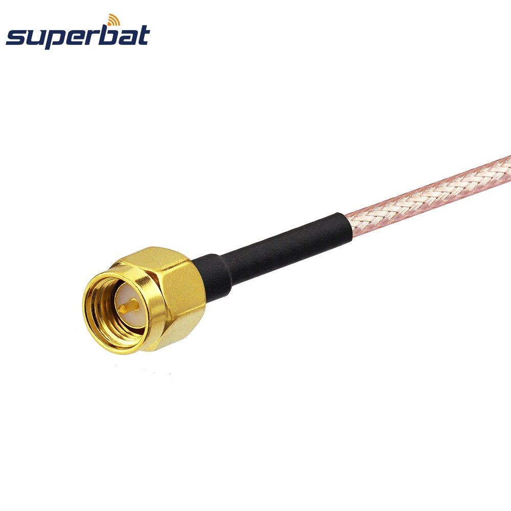 Superbat SMA Stecker auf N-Typ Femlae murmeln Schott O-Ring Stecker Zopf Koaxialkabel RG316 28cm für Drahtlose Antenne