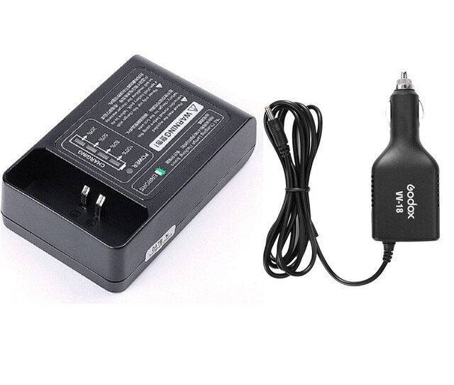 Godox Original Lithium-Ion Battery Protective Box Car Battery Charger for V850 V850II V860 V860II VB18: Car AC Charger