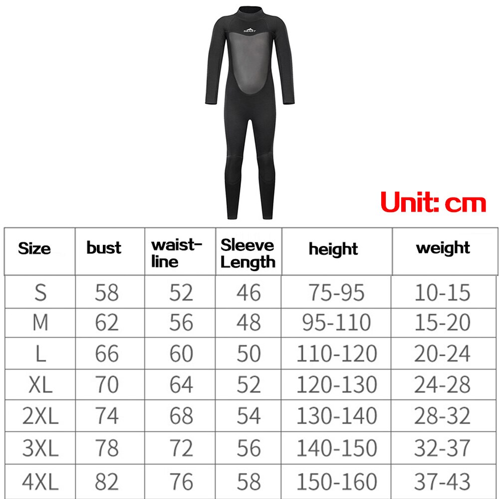 2Mm Neopreen Wetsuit Mannen Warm Houden Duiken Pak Kids Wetsuits Zwemmen Surfen Spearfishing Zwemmen Snorkel Wetsuits: Long sleeve 2mm / Xxxl