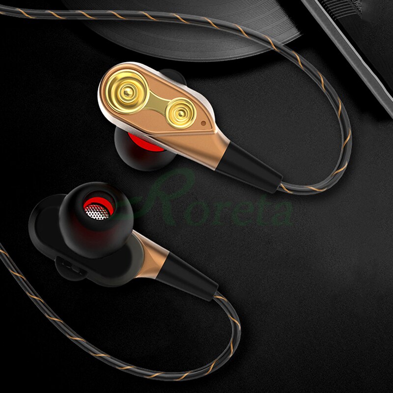 Roreta In-Ear Oortelefoon Stereo Bass Headset Met Ingebouwde Microfoon 3.5Mm Wired Oortelefoon Voor Smartphones