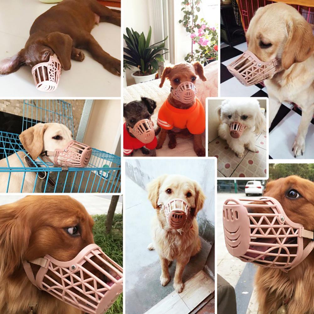 50% Hotplastic Verstelbare Pet Honden Katten Snuit Mand Anti Bijten Mond MaskS1