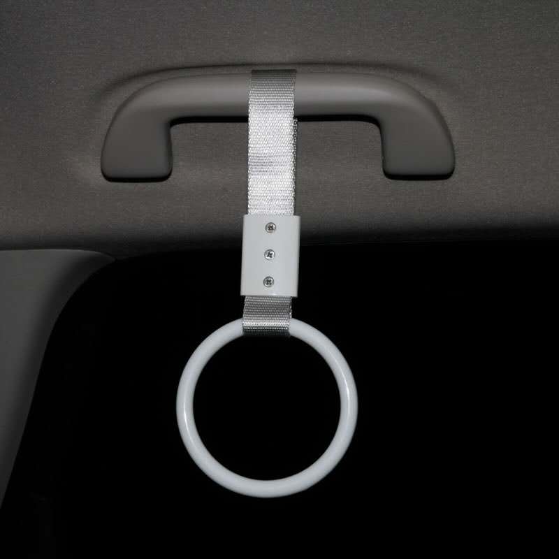 Ring handtag rem charm rund hjärta ring tunnelbana buss handtag rem charm drift leksak 1 st