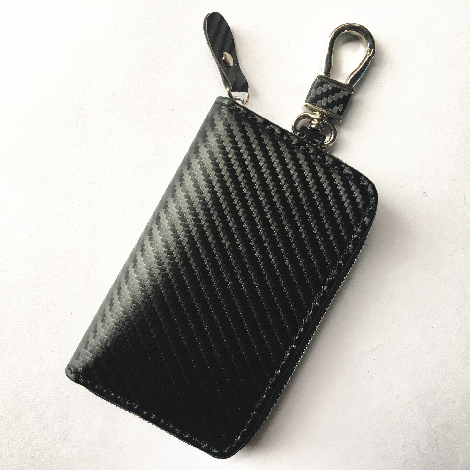 Car Key Protector Faraday Cage RFID Signal Blocking Bag Signal Shielding Pouch Anti Theft Anti Copy Anti Magnetic Card Holder: Carbon Fiber
