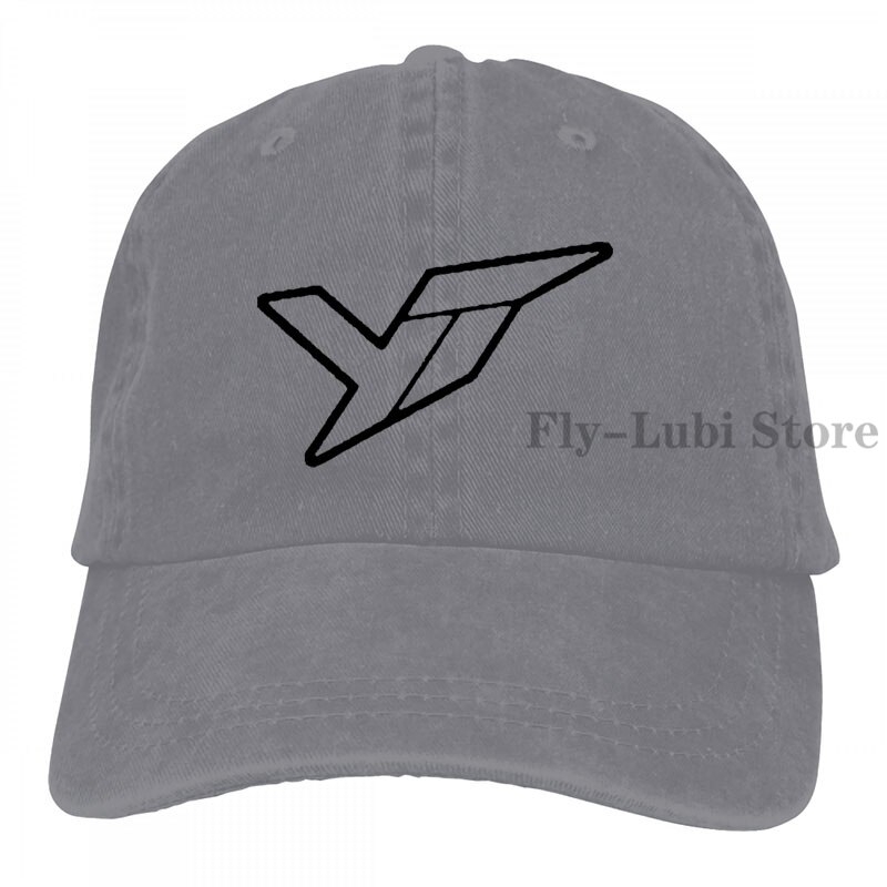 Yt Industries Outline Baseball cap men women Trucker Hats adjustable cap: 2-Gray