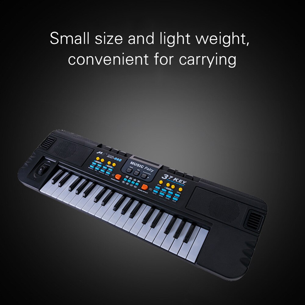 37 teclas Piano eléctrico multifuncional órgano electrónico instrumento Musical de juguete con micrófono para niños niñas principiantes