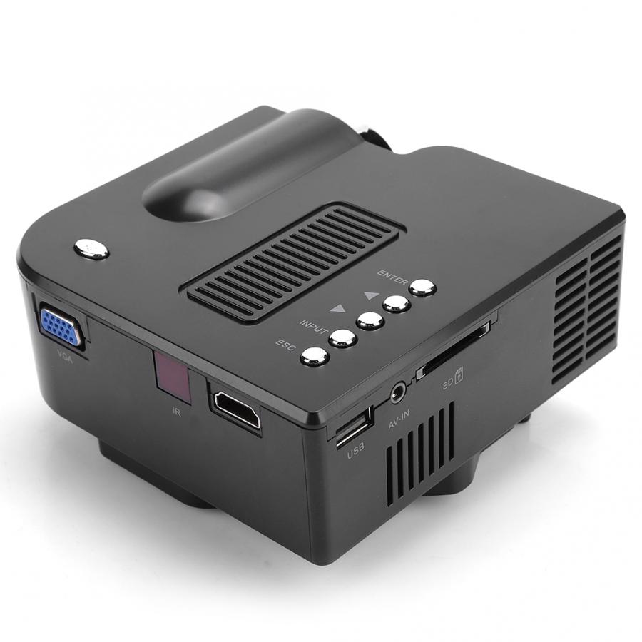 LED Mini Portable 1080P HD Projector for Conference Home Cinema Theater Media Player US Plug 110-240V
