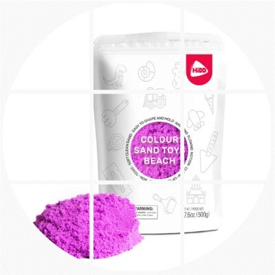 500g Soft Color Magic Sand DIY Squeezable Beach Sand Toy Kids No-toxic Flowing Building Sand with Tools Educational Toy: 500g purple