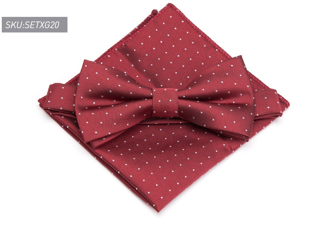 Costume pour hommes à motifs de Paisley | Ensemble noeud papillon ajustable, col, gravata, robe de mariage, fête, Jacquard, papillon: SETXG20