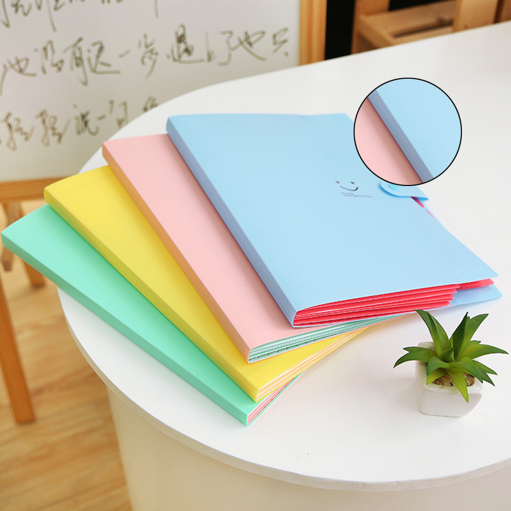 Pockets Expanding File Folder A4 Organizer Portable Business File Office Supplies Document Holder