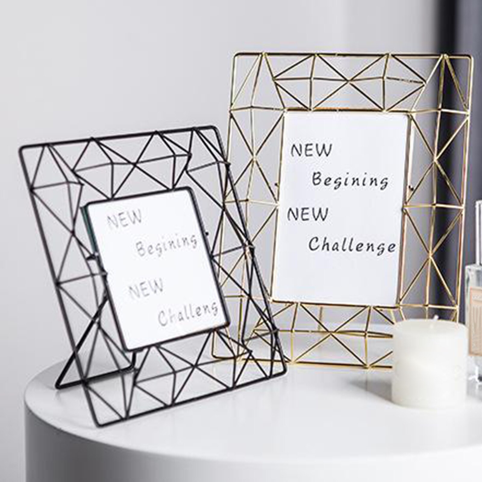 4x6 inch / 4x4 inch Picture Frames Display Pictures for Desk 4 inch black