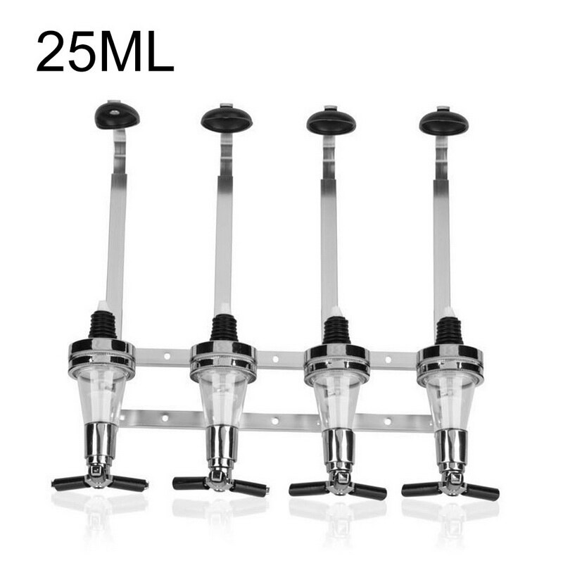 Bar Tools Buffet Pourer Wine Bottle Dispenser Liquor Dispenser Wine Rack Bar Wall-mounted Wine Shaker Western Restaurant: 25ML 4pcs