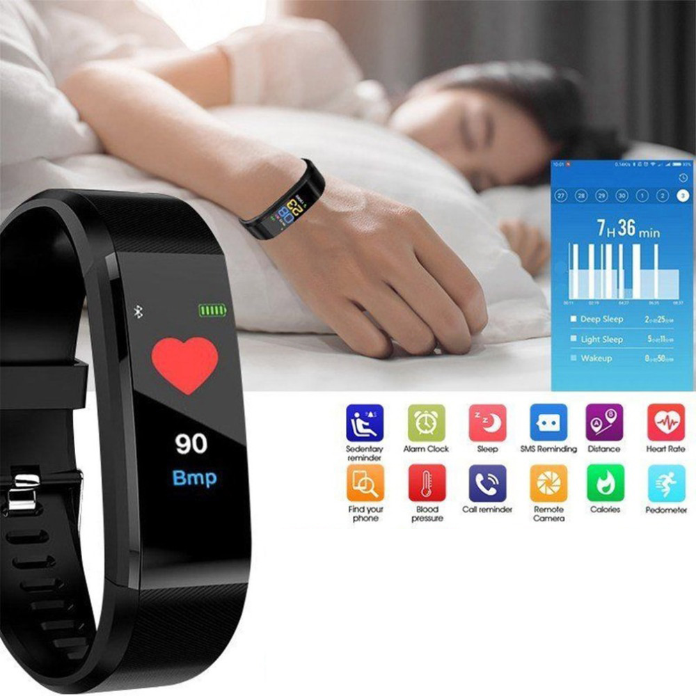 Plus Bluetooth Sport Smart Armband Waterdicht Hartslag Bloed Zuurstof Volwassen Bloeddruk Elektronische Armband Monitoring