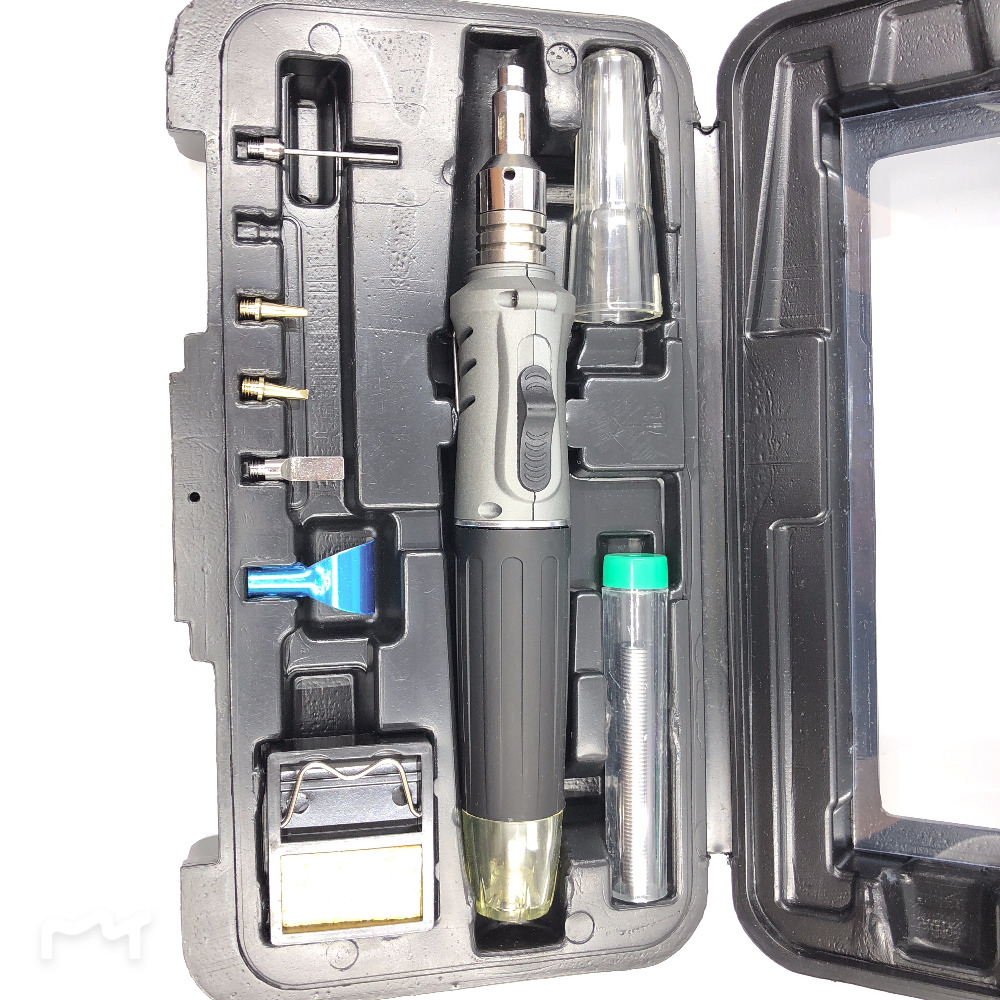 Kit de herramientas de soldadura de hierro 10 en 1 Juego de soldador de gas butano soplete kit