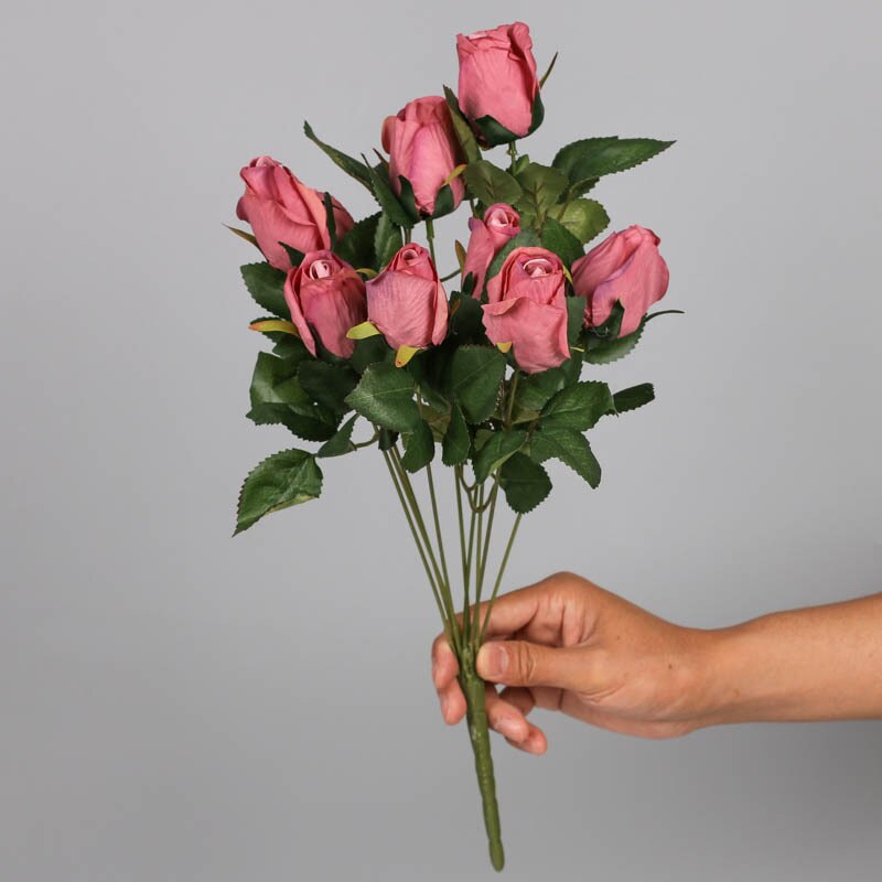 46CM Simulation Rose Wedding Bouquet 9 Roses Home ... – Grandado