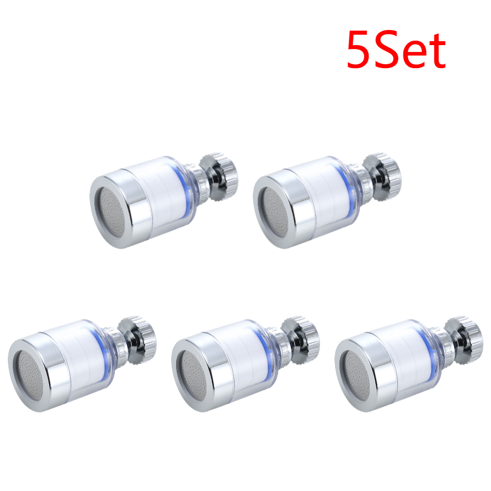2–40 Stück Wasserhahn-Wasser-Reinigungsfilter, Luftreiniger, 360 Grad drehbare Spritzfilter, Wasserhahn-Adapter, wassersparend, für sterben Haushaltsküche: Blau