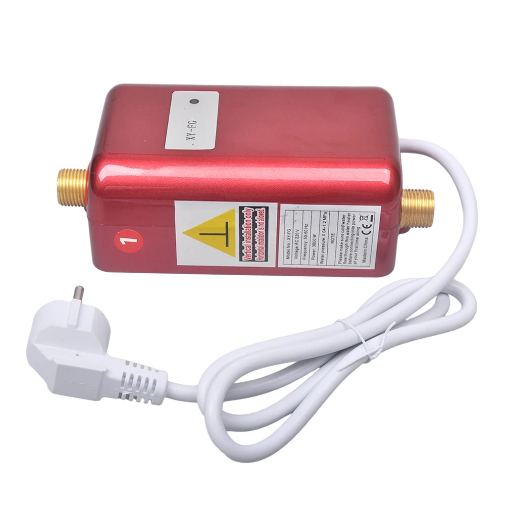 Instant Water Heater,3000W Mini Electric Tankless Water Heater,Durable and Fashionable for Bathroom Kitchen Washing: Blue / KR