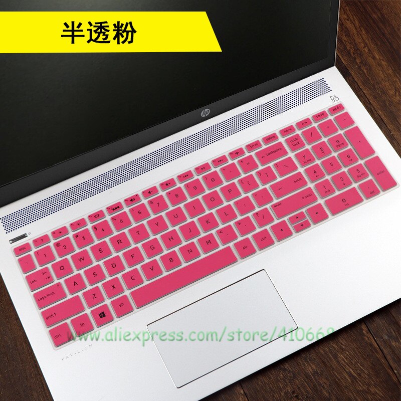 For HP Pavilion Gaming 16 16-A0013tx 16-a0056TX 16 16.1 inch Silicone Notebook Laptop Keyboard Cover Skin Protector Film: Pink