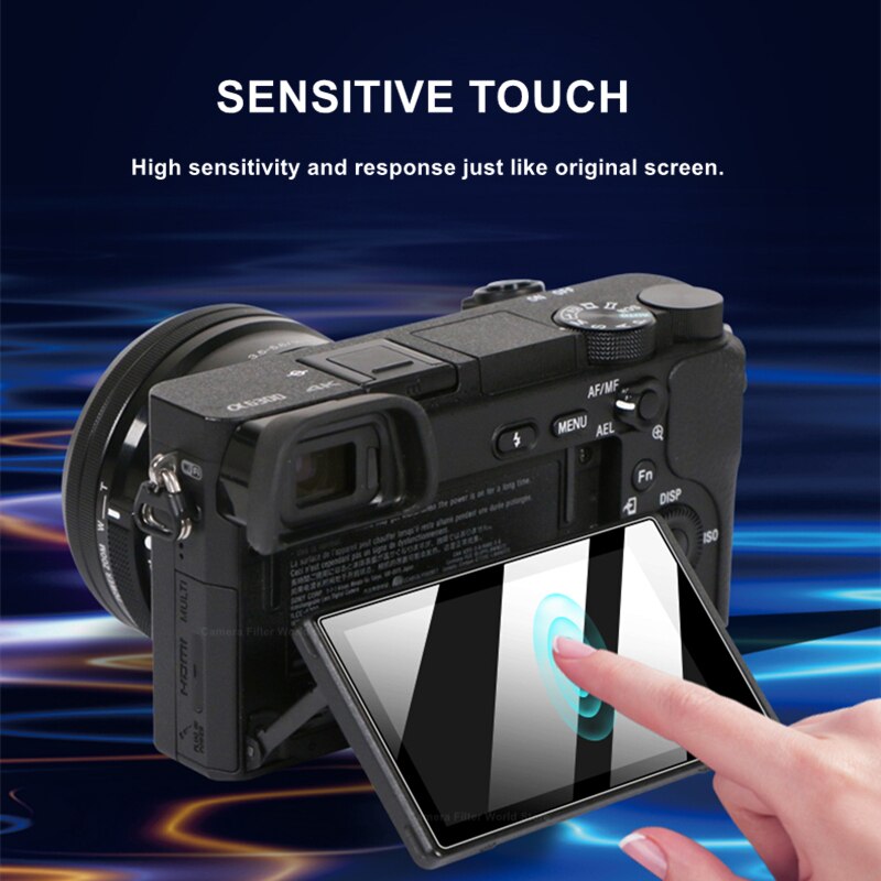 2pz A6400 vetro della fotocamera per Sony alfa A6500 A6600 A6300 A6100 9H vetro temperato durezza pellicola protettiva per schermo ultra sottile