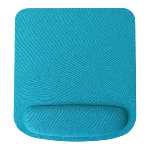 Anti-slip Soft Sponge Mat Gaming Mouse Pad Cushion with Wrist Rest PC Accessory Anti-slip Mouse Pad Sponge Cloth: Light Blue