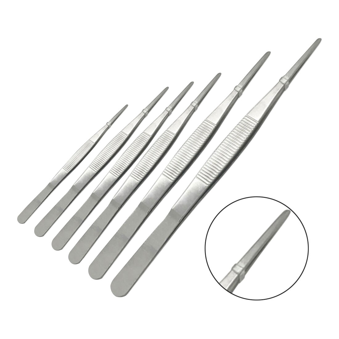 12.5cm/14cm/16cm/18cm/20cm/25cm/30cm pinças longas pinças eletrônicas de aço inoxidável ponta afiada pinça reta