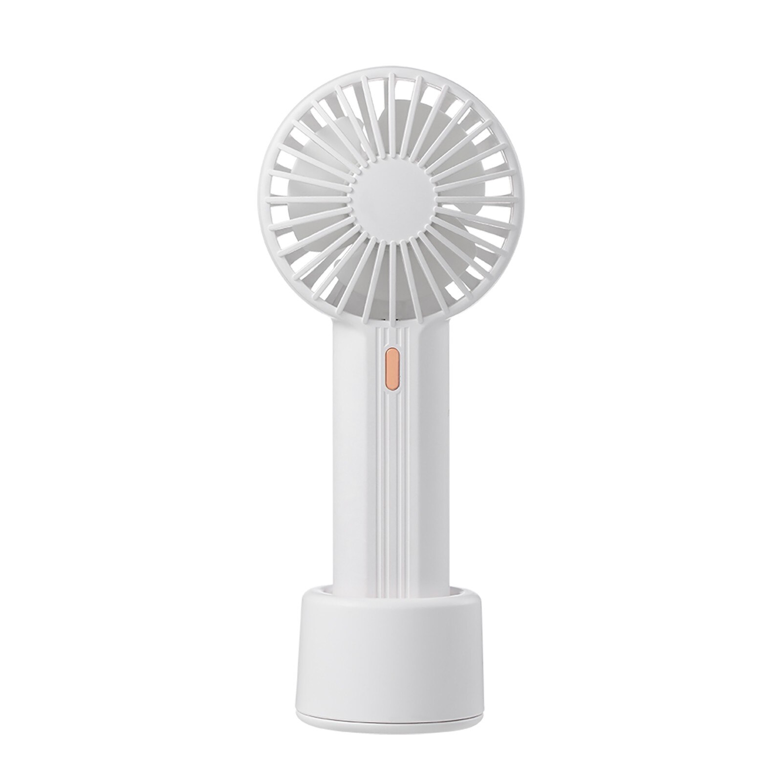 Summer 1pc Cute Portable Mini Fan Handheld Usb Chargeable Desktop Fans 3 Mode Adjustable Summer Cooler For Outdoor Travel Office: White 