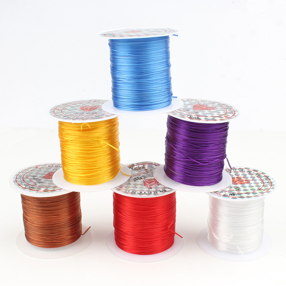 Eight Colors Strong Stretchy Elastic Beading Wire Cord String Thread 10M/roll 0.8mm For Jewelry Making DIY Bracelet Accessories