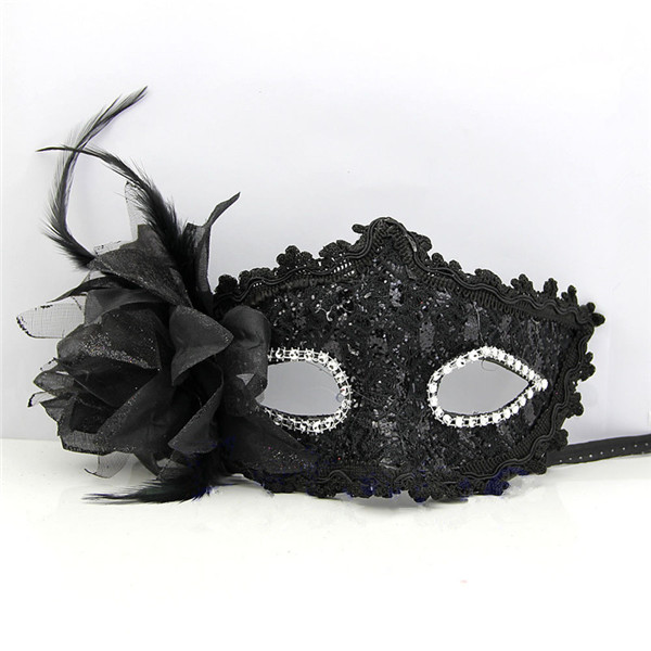 Lace Venetian Mask Masquerade Carnival Masked Sexy Upper Half Face Mask Ball Fancy Dress Costume Black/White/Silver/Red: Beige