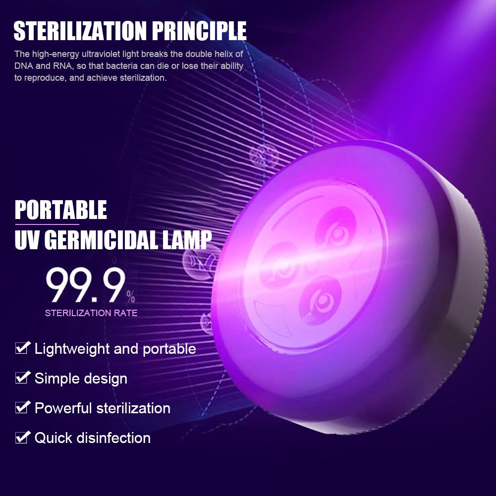 Tragbare LED uv lampe uv Sterilisation lampe Sterilisation lampe haushalt küche UVC schrank lampe