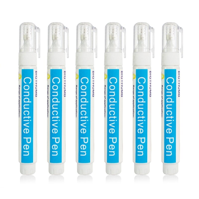 Silver Conductive Pen Bronze Conductive Paint Pen Circuit Designing Tool for Teacher Student Circuit Repair Accessories