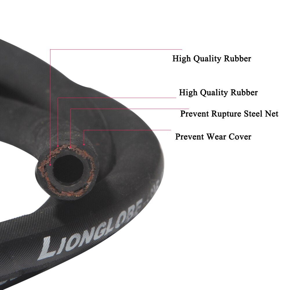 Diesel slang brandstofleiding autoleiding hoge druk inlaat uitlaat olie rubber ijzerdraad metaal 8 mm 10 mm 12mm slangen auto accessoires onderdelen