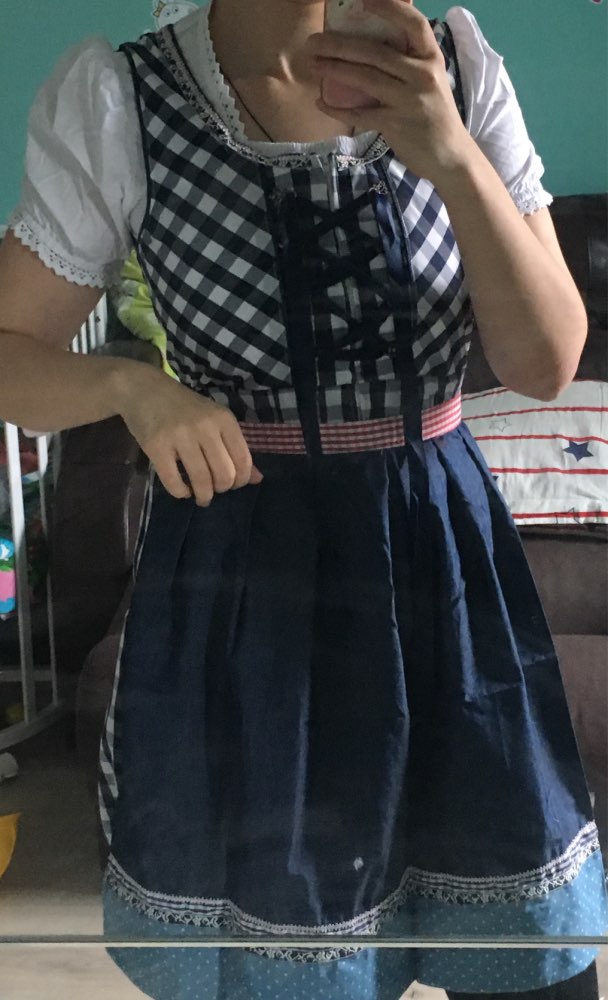 Dirndl Dress German Oktoberfest Bavarian Beer Wench Costume Maid Outfit Fancy Dress For Women
