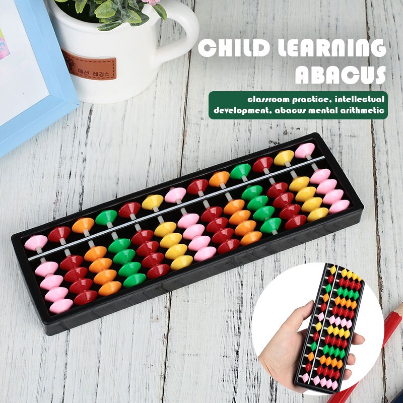 Abacus Children Math Leaning Brain Developing Educational Toy Student children's mental arithmetic abacus colorful 13 files