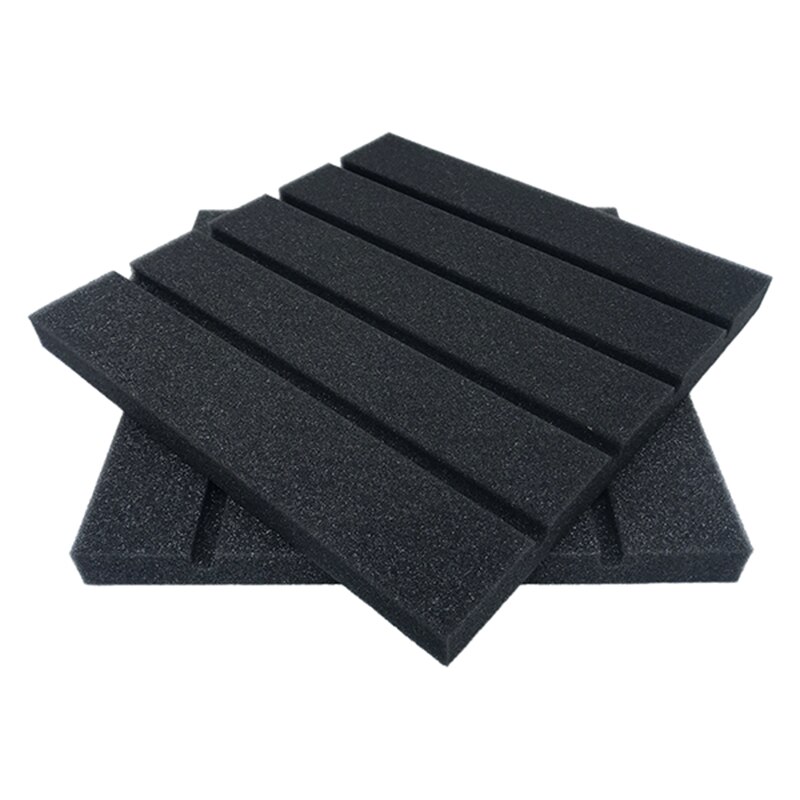 6Pcs Recording Studio Soundproofing Acoustic Panels Foam Thick Sponge Light Weight Absorption Acoustic