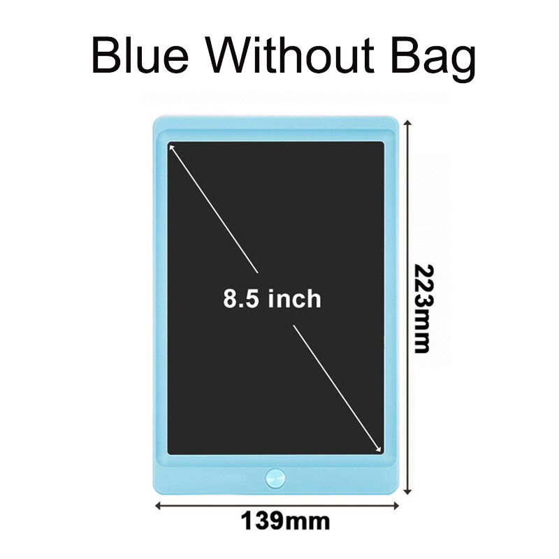 LCD escritura Tablet 8,5 10 pulgadas Digital dibujo de la tableta electrónica de escritura a mano mensaje gráficos de los niños tablero de escritura: 8.5 inch blue