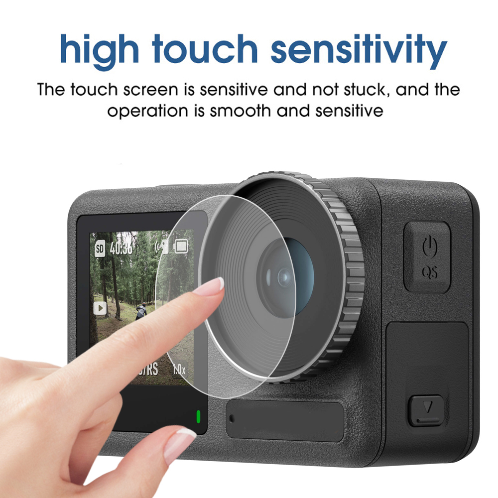 Vidrio templado para DJI OSMO Action 4/Action 3, accesorios para cámaras deportivas, Protector de pantalla transparente, película protectora de lente frontal y trasera