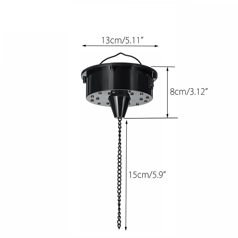 Boule en verre miroir tournant, 18 à LED lumières Disco, contrôle du son, boule réfléchissante, éclairage de scène pour discodj