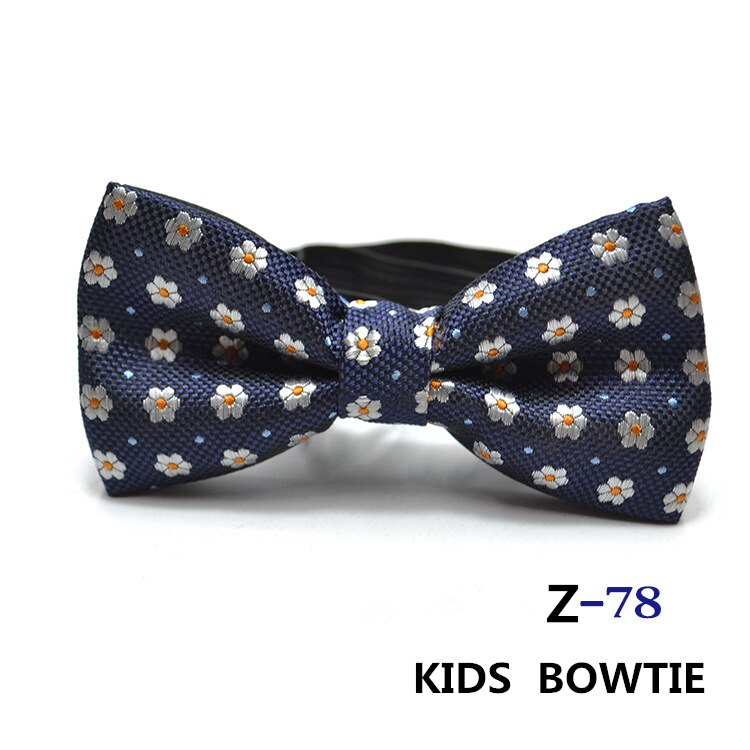 Pajarita clásica a rayas para niños, corbatas de Jacquard para bebés de 53 colores, con lazo elástico de mariposa: Z-78