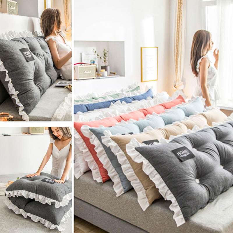 100cm store lange læsepude sengen pude ryglæn pude stor sofa talje pude soveværelse pude til tatami dobbeltseng
