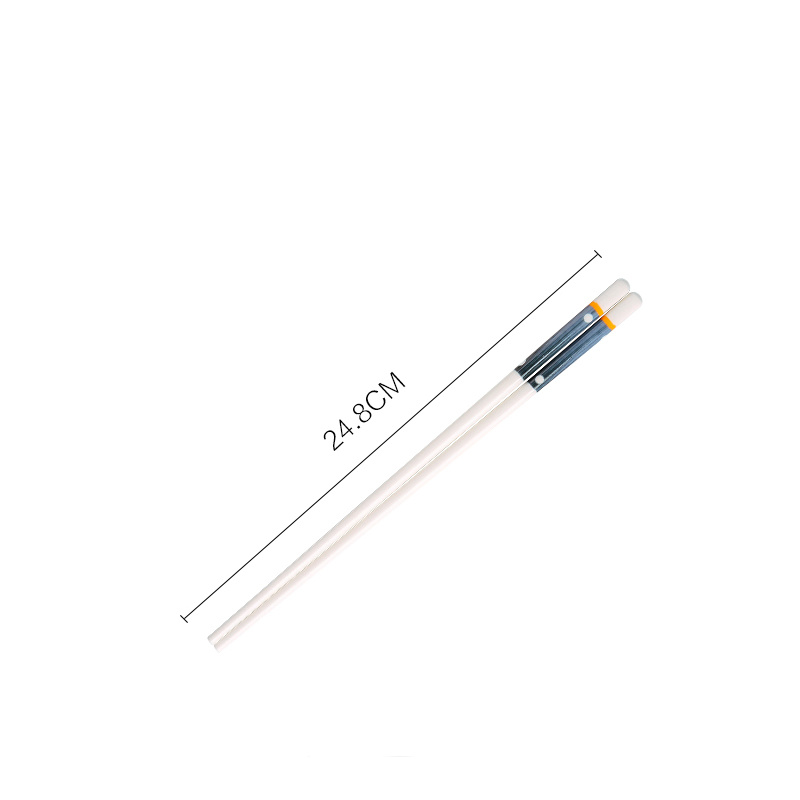 Pałeczki ceramiczne wielokrotnego użytku japońskie Sushi zestaw pałeczek gospodarstwa domowego porcelanowe zastawy stołbyć winnym porcelany kostnej pałeczki kuchenne prezenty: B 1para