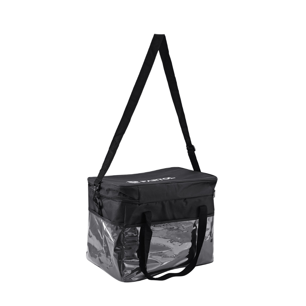 30l køletasker sort rejse camping køletaske varmer 2- anvendelser madkasse bærbar mad drikkevare organizer isoleret taske vandtæt