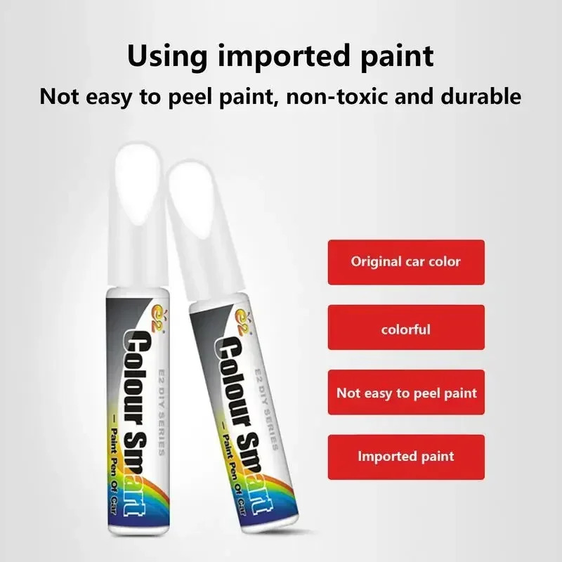 Auto Touch Up Paint Pen - Krasreparatieset voor auto's, vrachtwagens en SUV's - Hoogglans verffuller met borstel en fijne punt (7 kleuren)