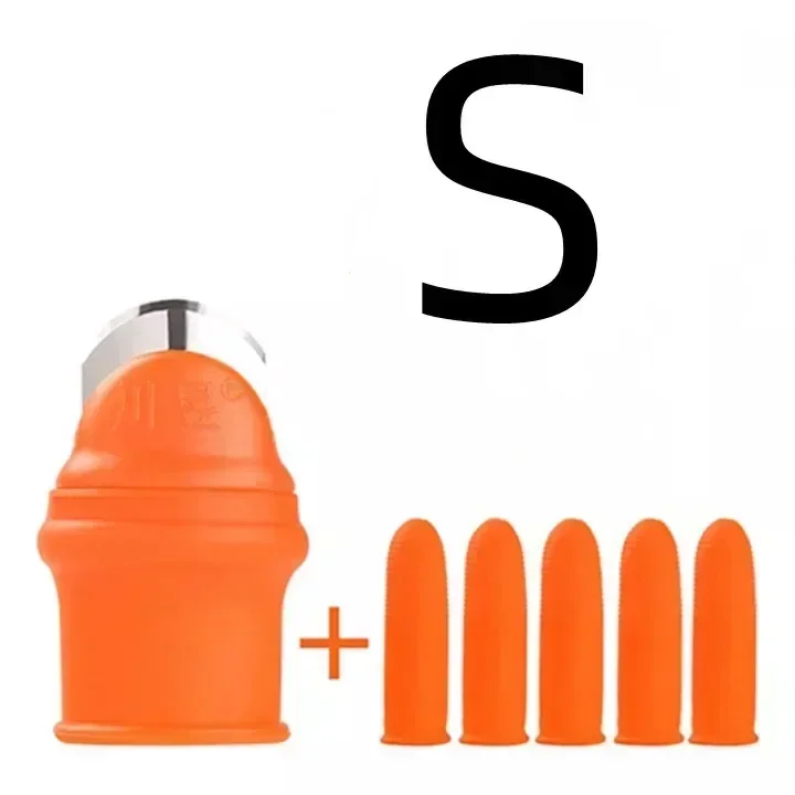 Silikon Daumen Messer Schutz Finger Schutz Getriebe Schneiden Gemüse Ernte Messer Rotector Fingerspitze Finger Arbeit Handschuhe: Gelb