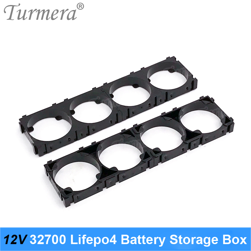 Caja de almacenamiento de batería Turmera 12V 32700 Lifepo4 4S 40A Balance BMS Níquel con soporte para fuente de alimentación ininterrumpida y uso en motores