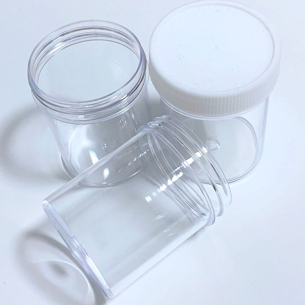 Empty Bottles Storgae Plastic Container Playdough Slime Makeup Jar Cosmetic Pot Cream Bottle Nail Box Transparent #30