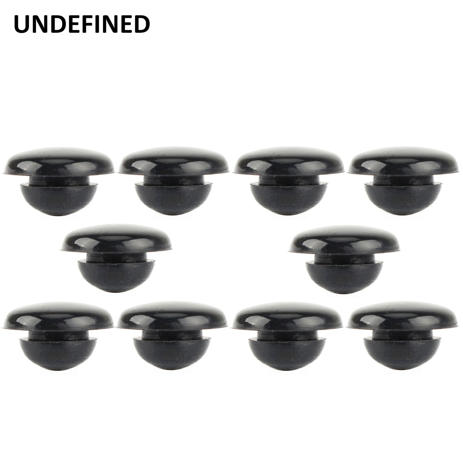 10 Pcs Motorbike Onderdelen Rubber Insert Pads Skidproof Pad Voor Harley Touring Zwart Cut Floorboards 1986