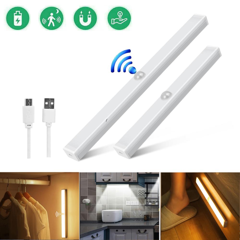 Smart Neon Led Lamp Motion Sensor With Magnetic Strip Home Wall room decor For Kitchen Bedroom Cabinet Closet Desk Night Light