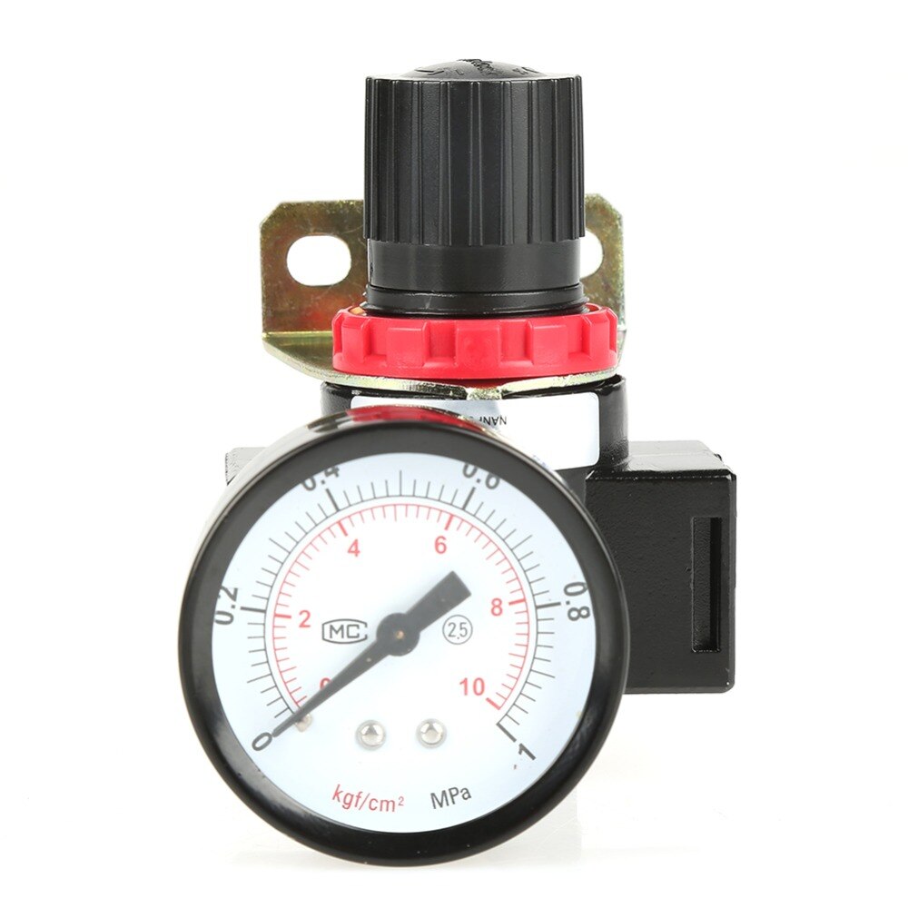 BR4000 G1/2 Inch Air Regelklep Reduceerventiel Controle Compressor Druk Reguleren Regulator Valve Met Gauge Meter